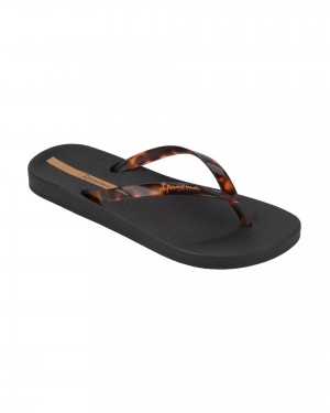 Ipanema Ana Connect Teenslippers Dames Zwart | 41862-QCXO