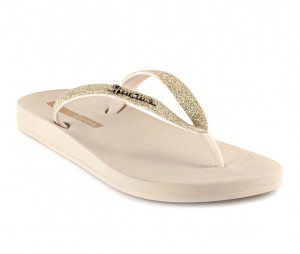 Ipanema Ana Sparkle Teenslippers Dames Beige | 32648-FCBQ