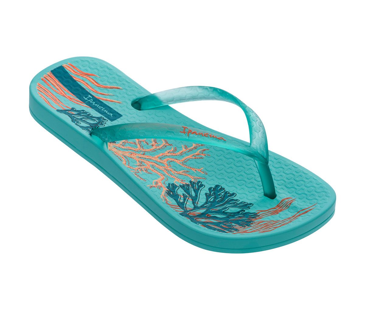 Ipanema Ana Glossy Teenslippers Kinderen Blauw Blauw Oranje | 26085-MPOZ