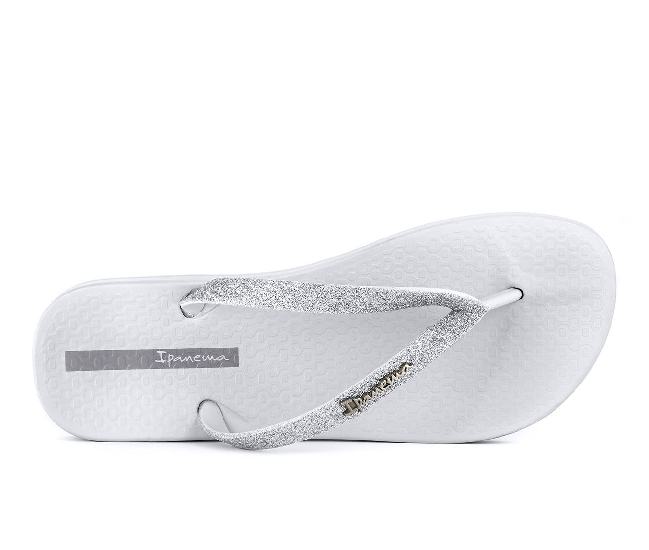 Ipanema Ana Sparkle Teenslippers Dames Wit Zilver | 49765-CZBQ