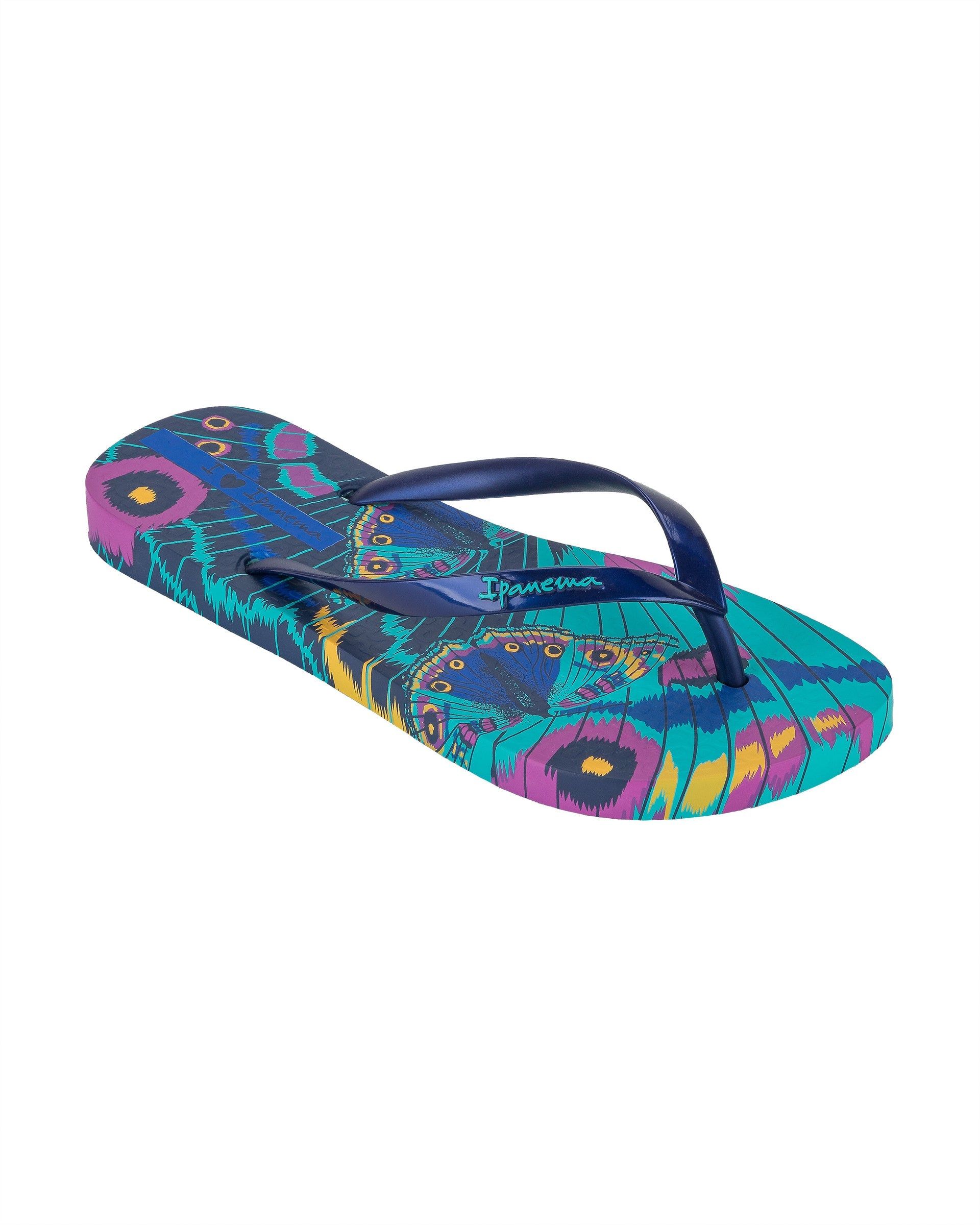 Ipanema Animal Print Teenslippers Dames Groen Blauw | 85791-BIDM