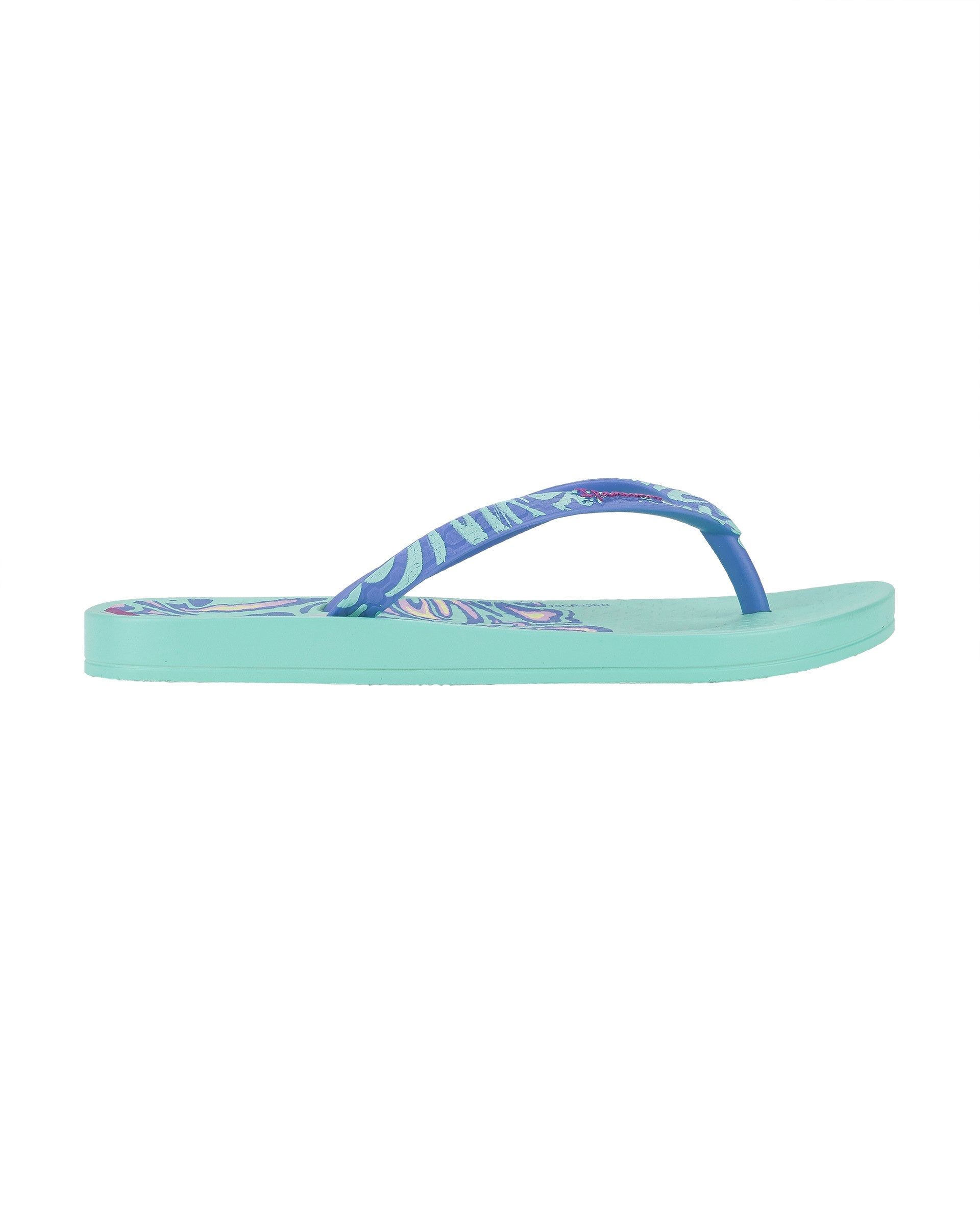 Ipanema Nostalgic Hearts Teenslippers Kinderen Groen Blauw | 50486-BDOV