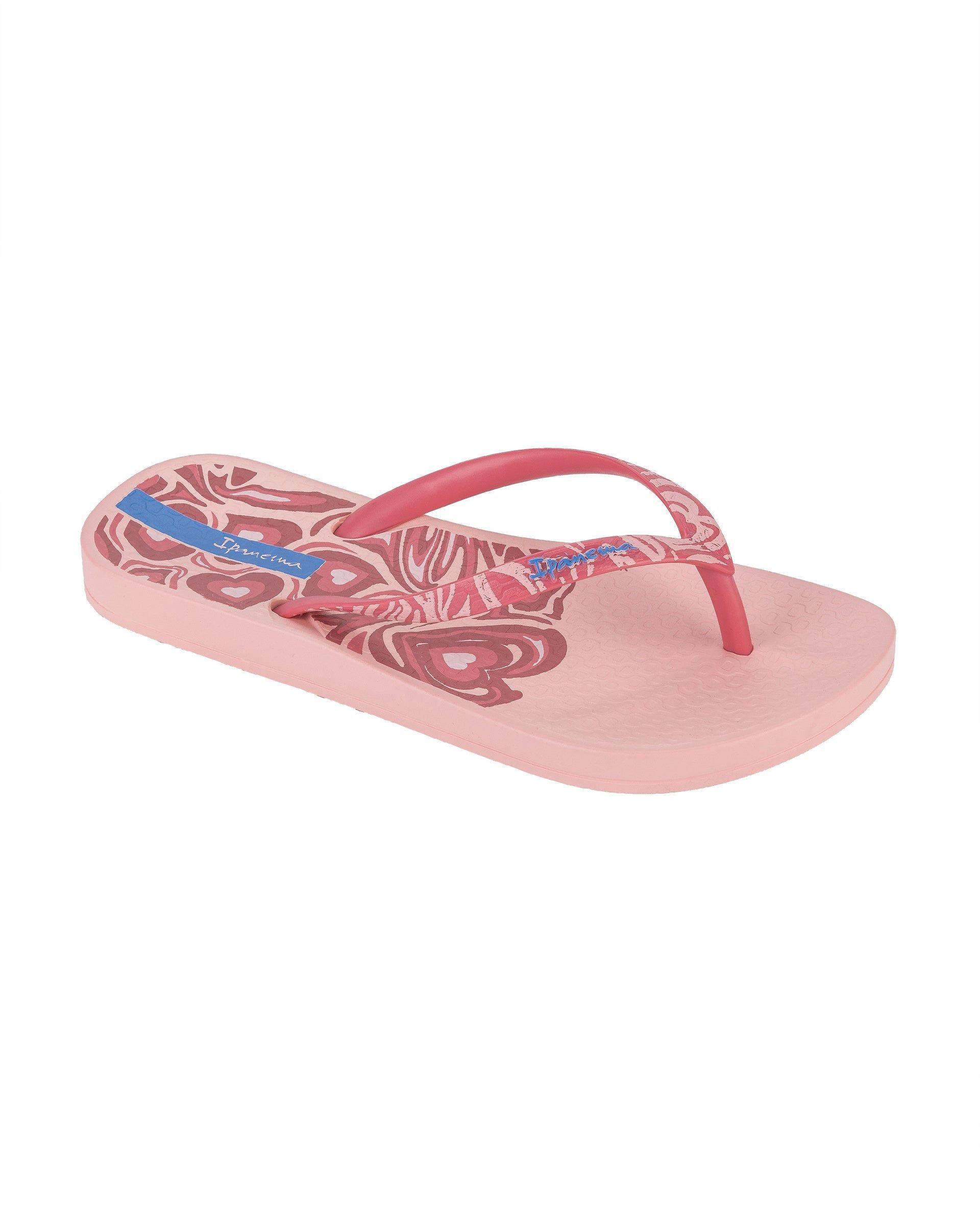 Ipanema Nostalgic Hearts Teenslippers Kinderen Lichtroze Roze | 43786-QFIJ