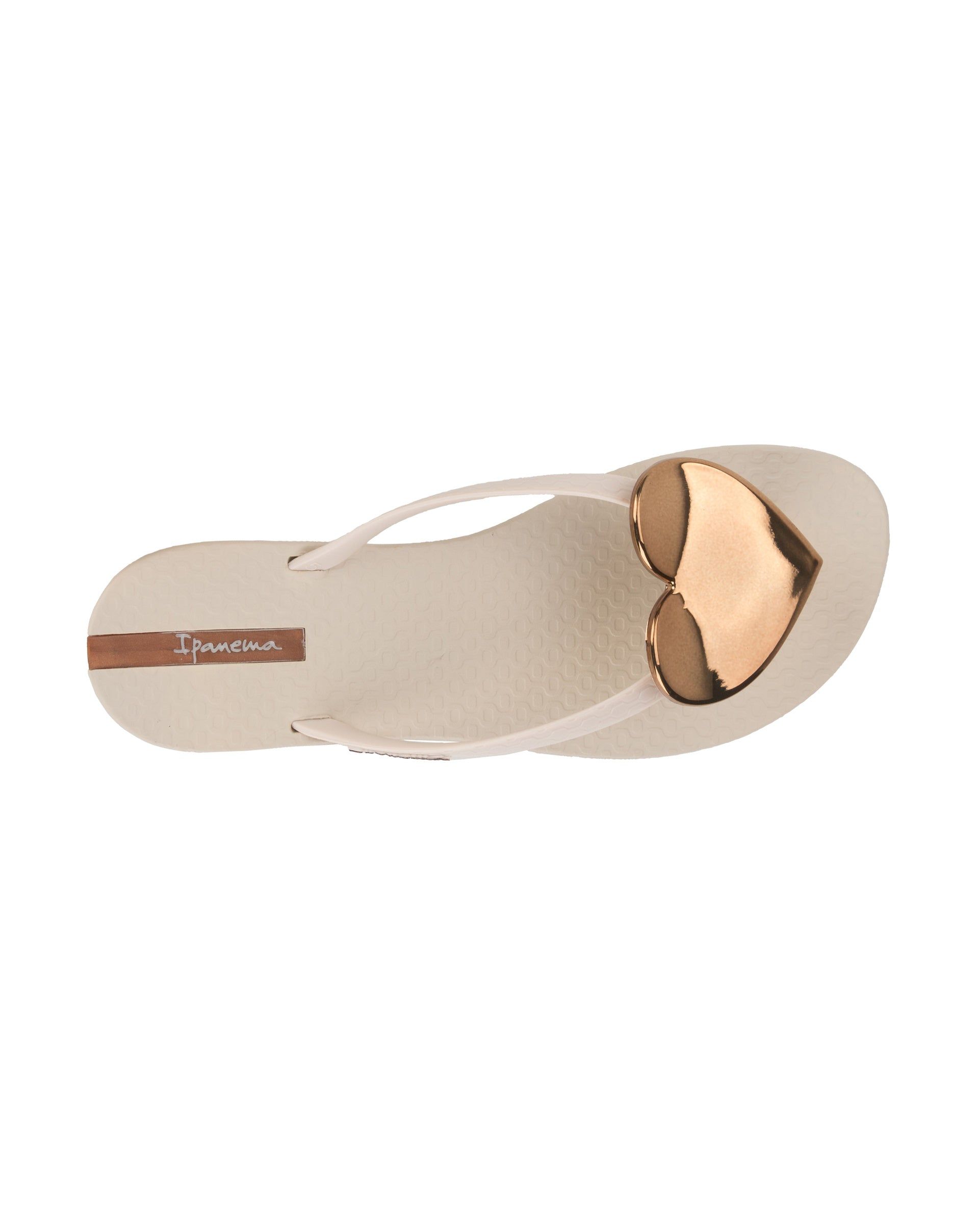 Ipanema Wave Heart Teenslippers Dames Beige Bruin | 20639-JECG