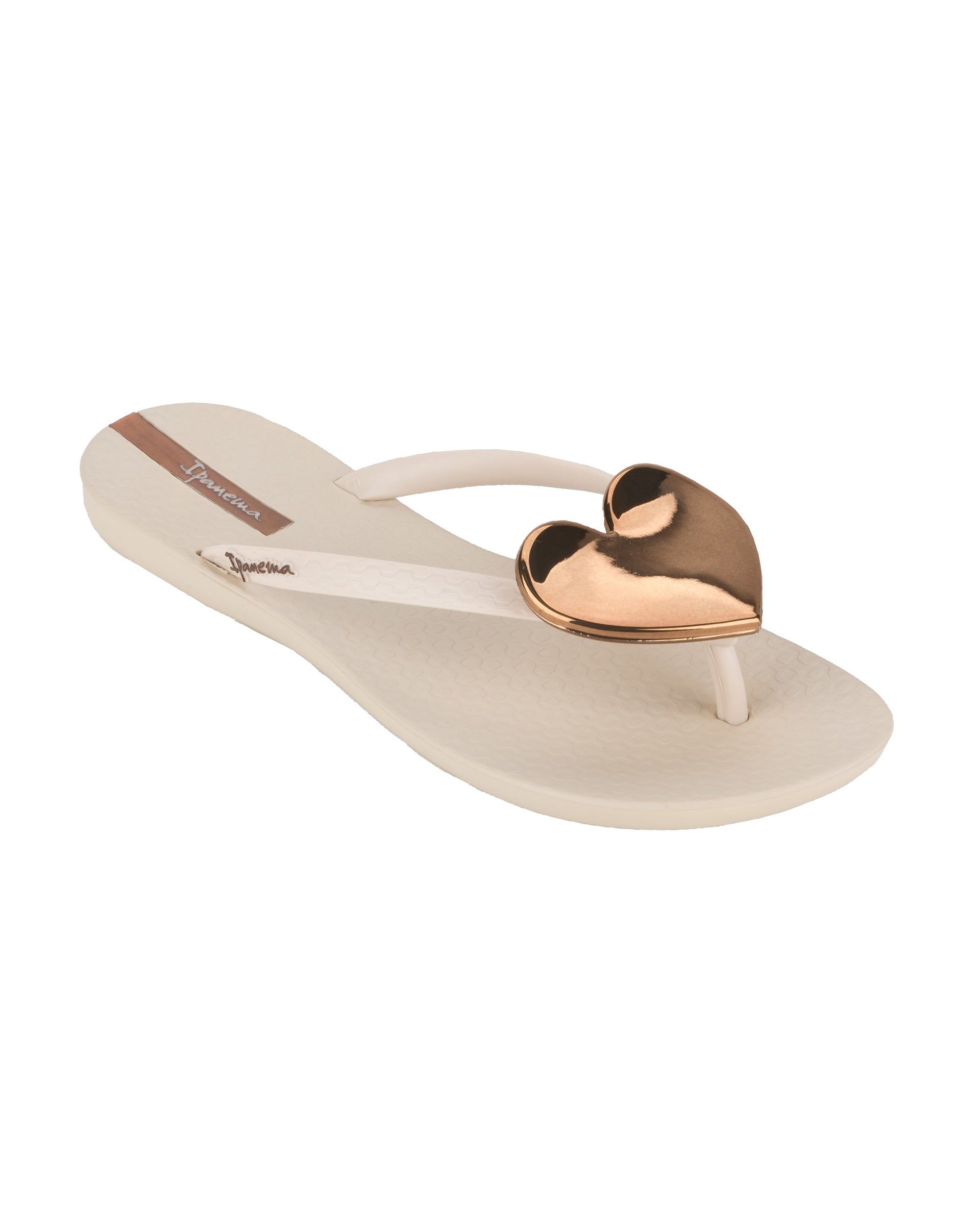 Ipanema Wave Heart Teenslippers Dames Beige Bruin | 20639-JECG