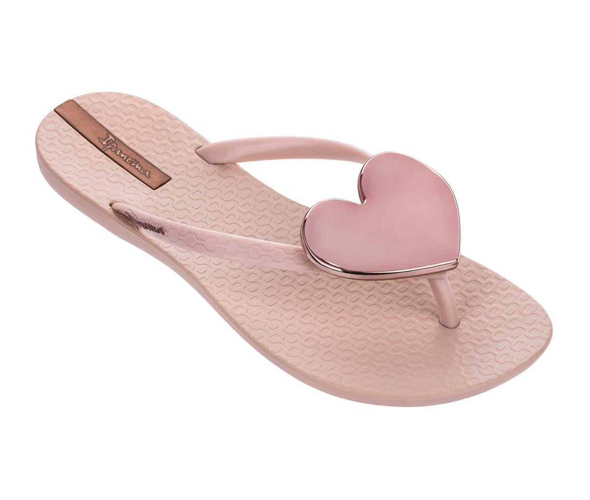 Ipanema Wave Heart Teenslippers Dames Roze Roze | 98470-FBDR